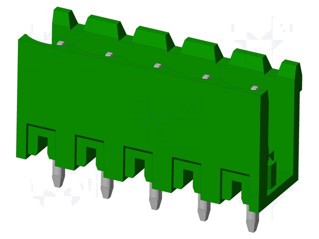 Connector: ontkoppelbare terminal strip; contact; mannelijk Connector: ontkoppelbare terminal strip; contact; mannelijk